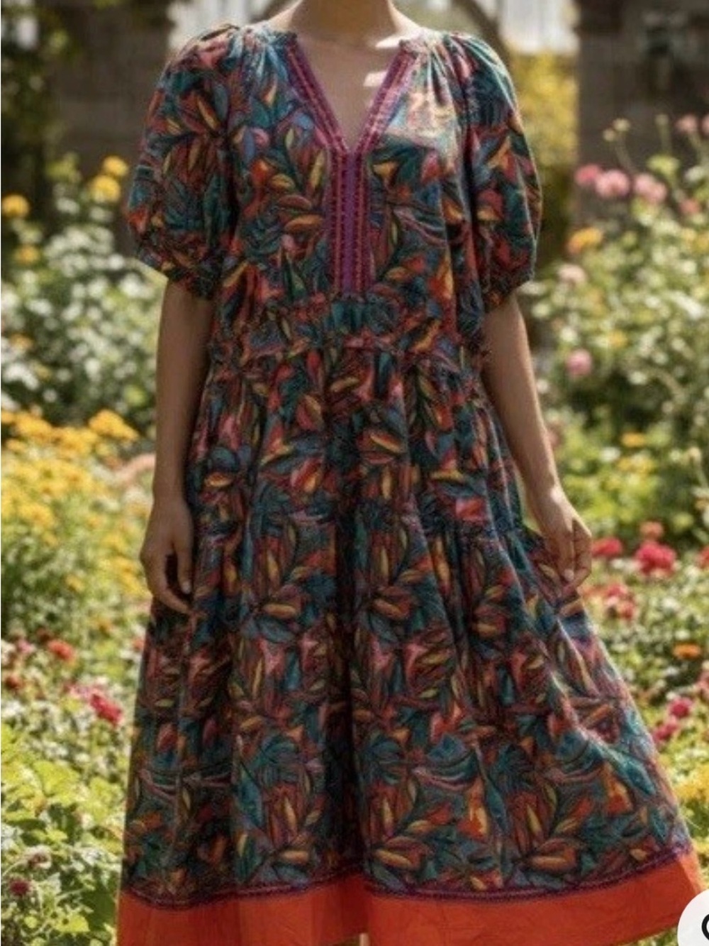 NEW $98 Avara PINCH Dress Size L ADELAIDE COLORFUL NWTS